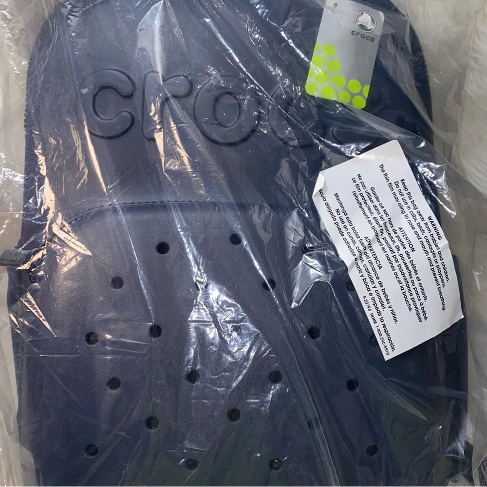 Crocs navy blue classic backpack New - Picture 8 of 8